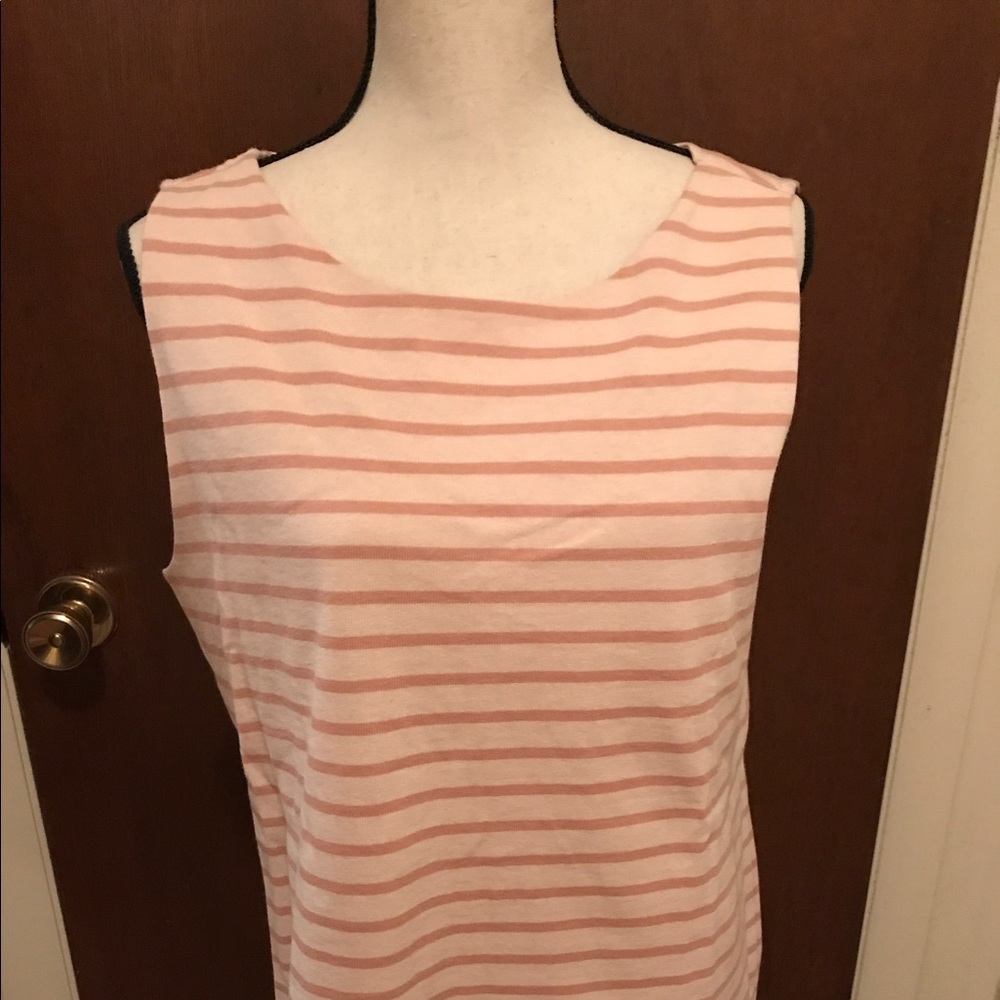 Stylish Loft Steeveless Striped Top