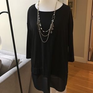 Chico's size 1 black tunic