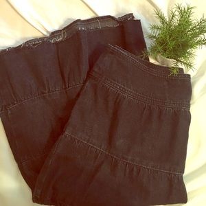 Black Denim Skirt