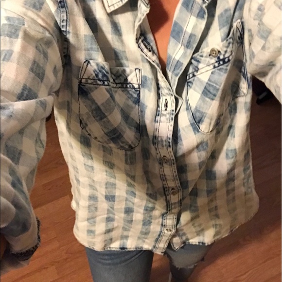 Only one🦋Vintage wash plaid - Picture 2 of 3
