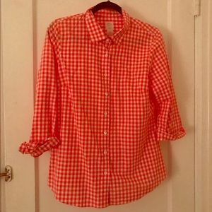 JCREW gingham button down