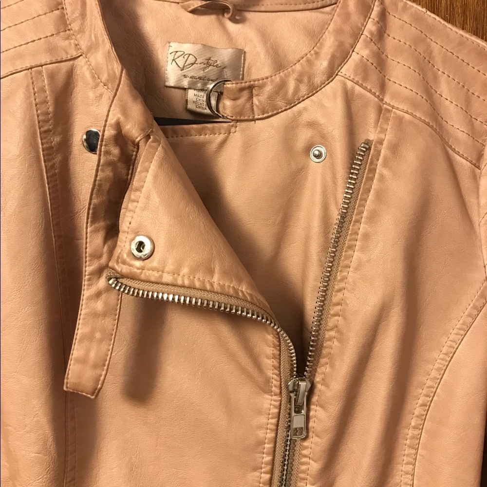 RD Style Faux Leather Jacket - Picture 2 of 4