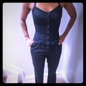 Intermix Denim Jumpsuit