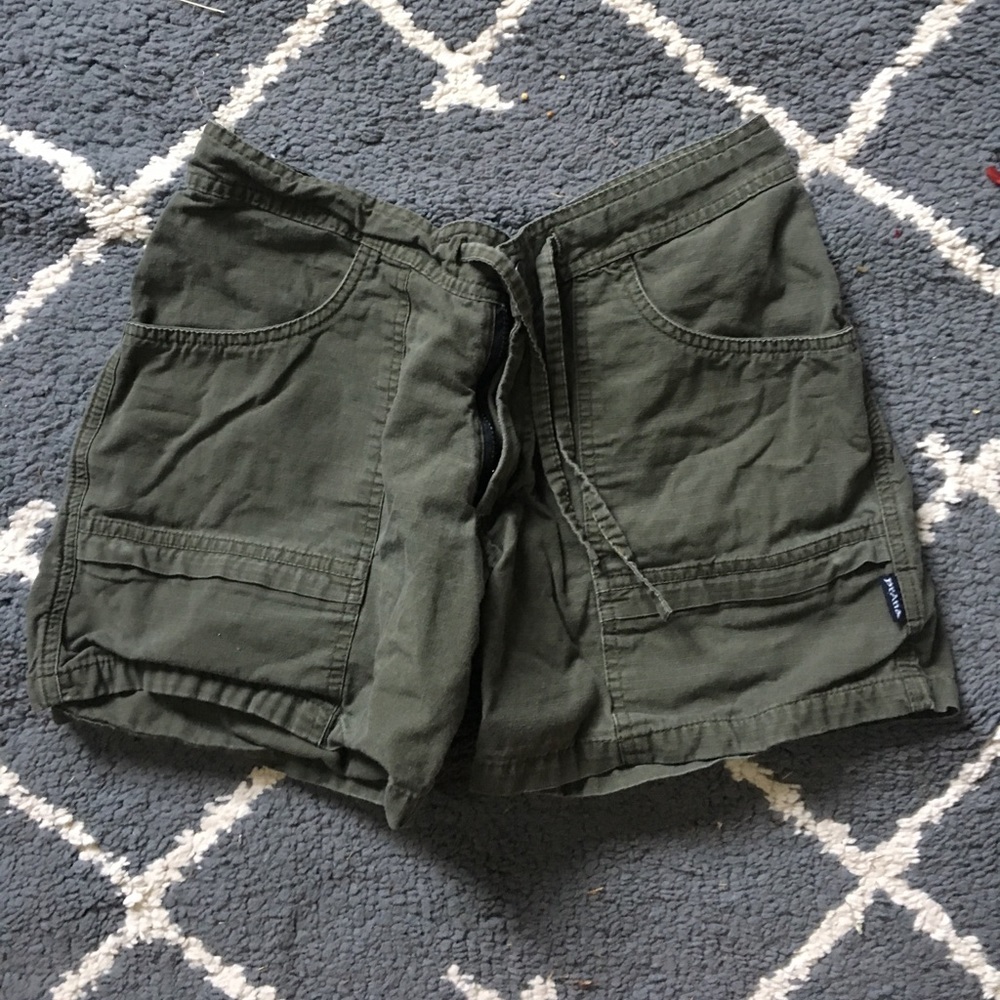 Prana green shorts
