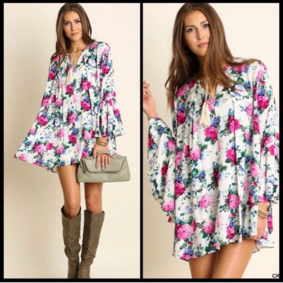 🎀RESTOCK🎀 Gorg Floral Summer Loose Swing Dress - Picture 2 of 3