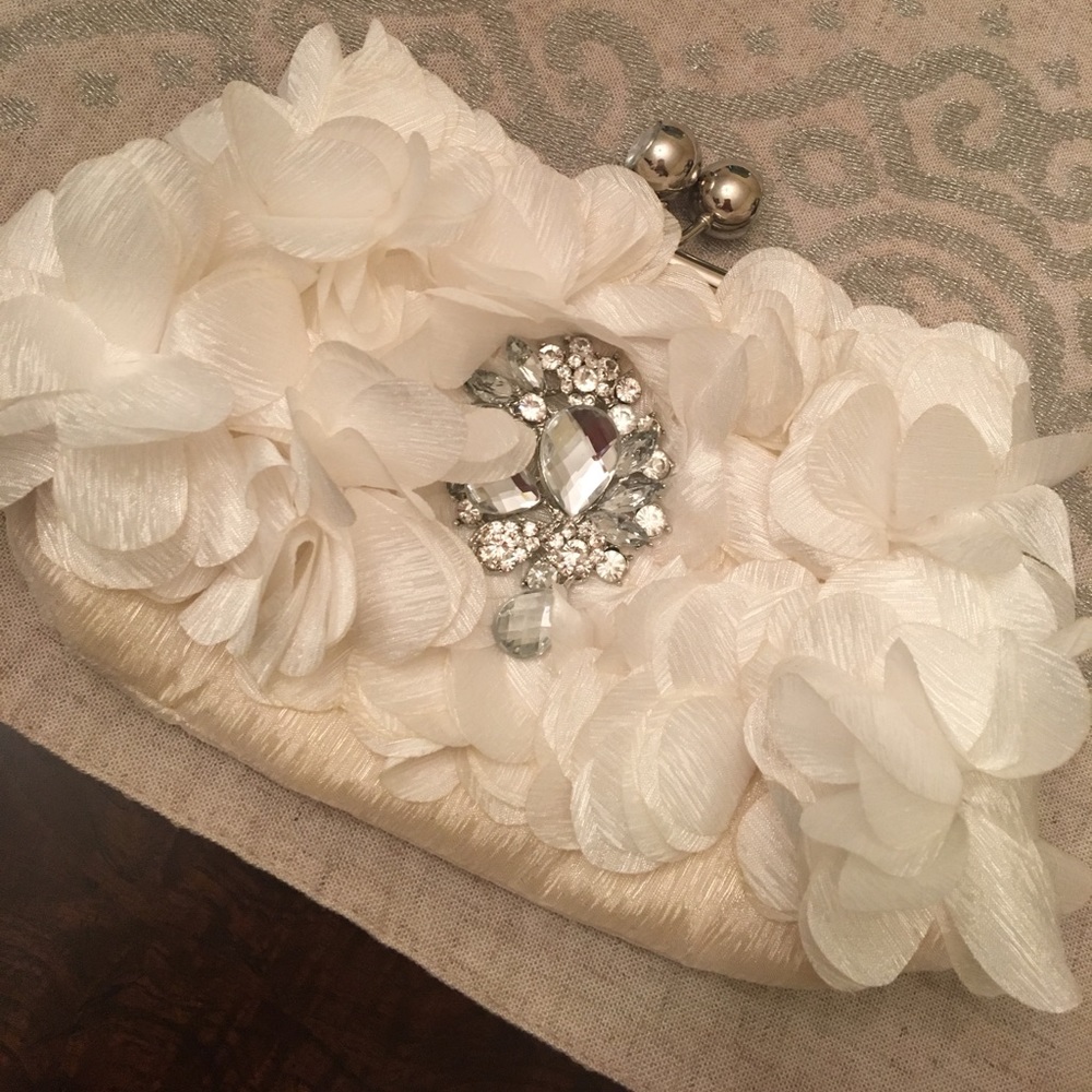 Off White Evening Bag