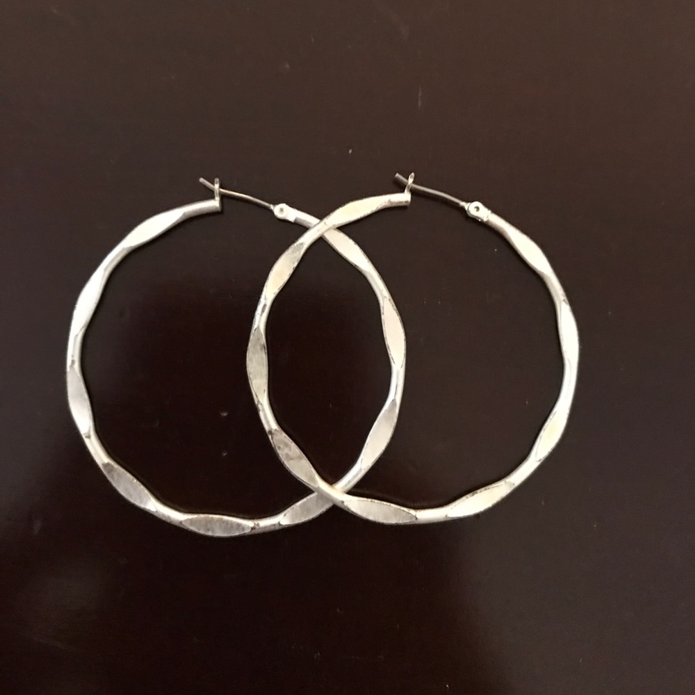 Lia Sophia Silver hoop earring