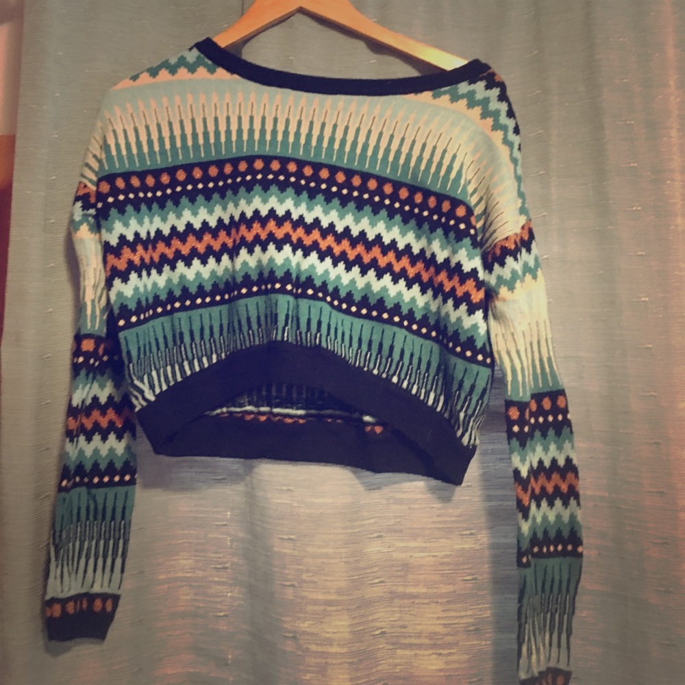 Crop Long Sleeved Sweater