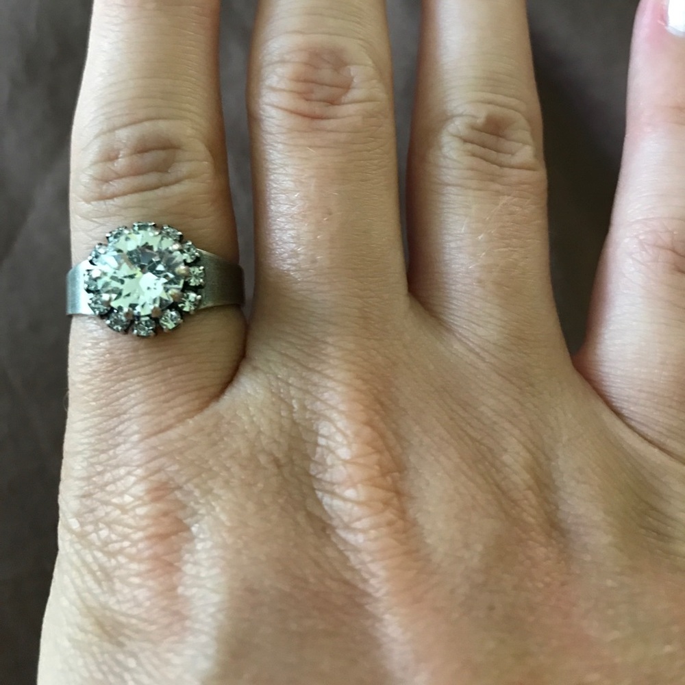 Adjustable silver ring never worn!!!