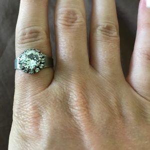 Adjustable silver ring never worn!!!