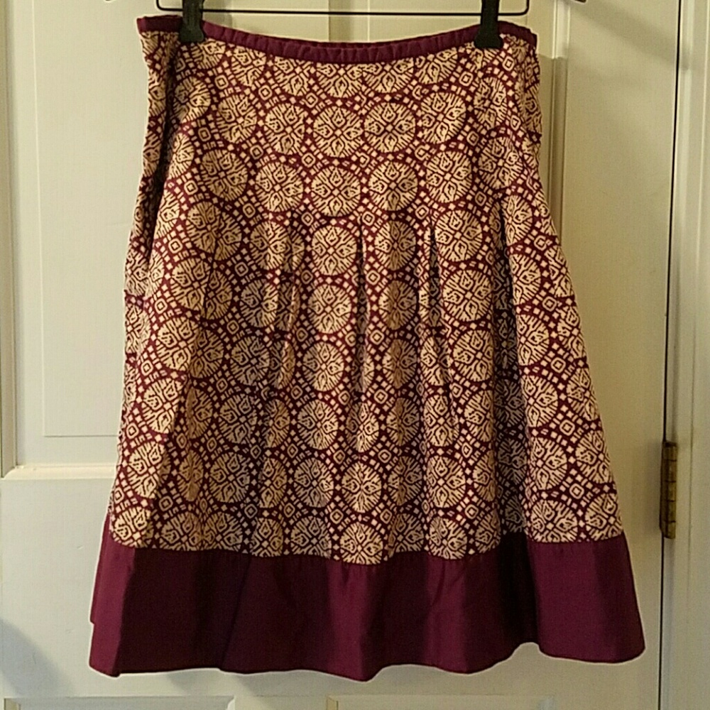 Talbots 14W cotton skirt.