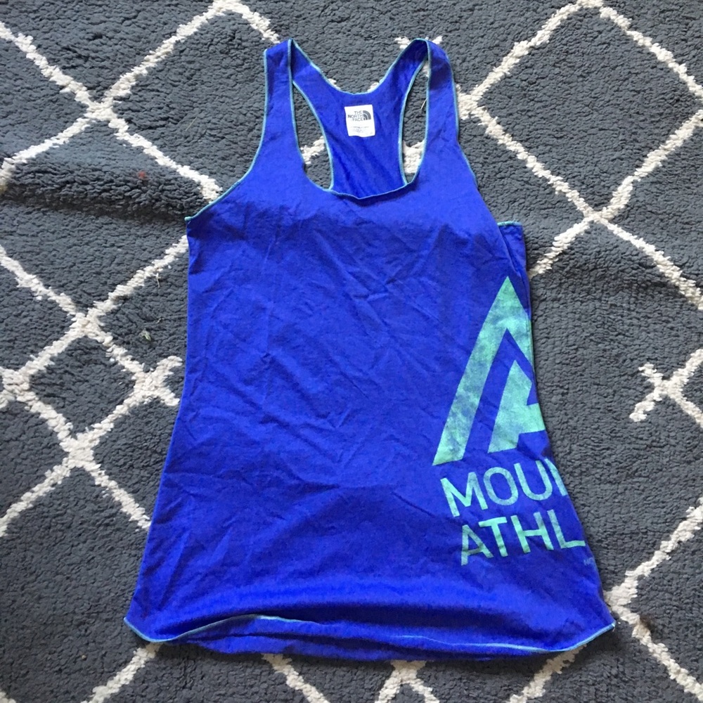 The north face purple workout tank top