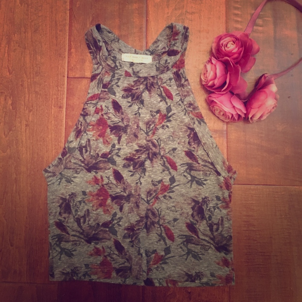 Tight flower crop top from UO