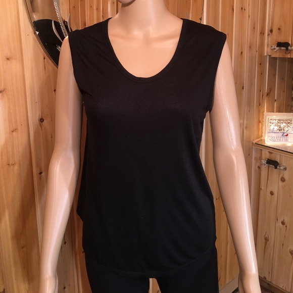 J. Crew Tops - J Crew Super Soft Modal Black Tank Top XS V-Neck