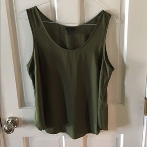 J. Crew Olive Green Tank Top NEW