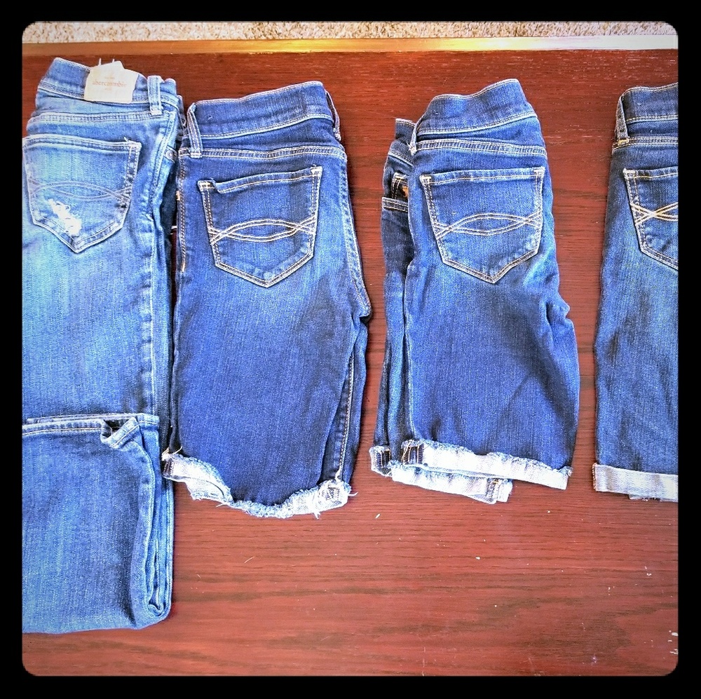 5 pair sz10 Abercrombie capris&bermudas $5 each