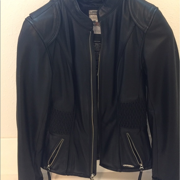Harley Davidson Leather riding jacket. - Picture 3 of 8
