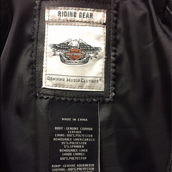 Harley Davidson Leather riding jacket. - Picture 5 of 8