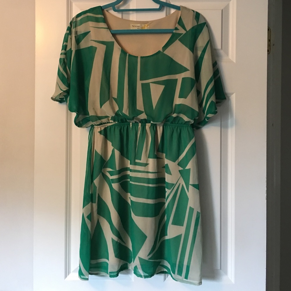 Ruffle tropical dress.