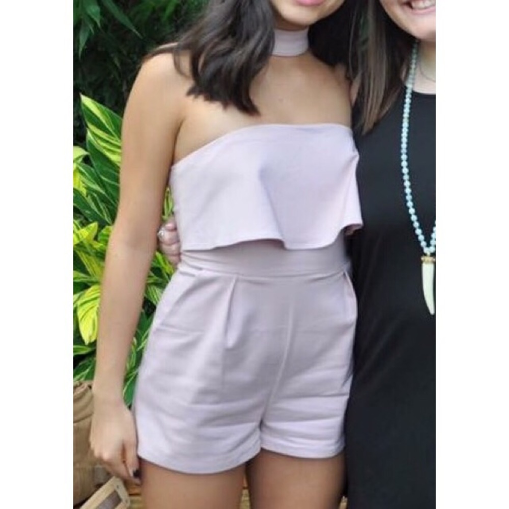 Mauve Choker Romper!