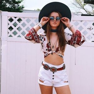 LF Carmar High Rise Short - white sz 24