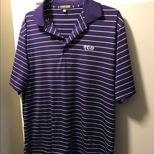 Peter Millar TCU polo shirt.