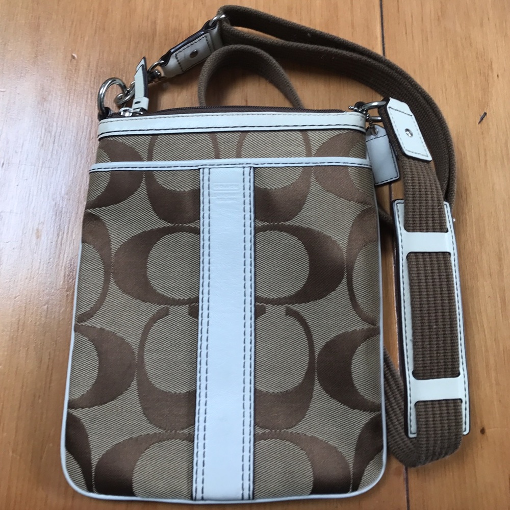 HP Coach Crossbody Printed Canvas Bag
