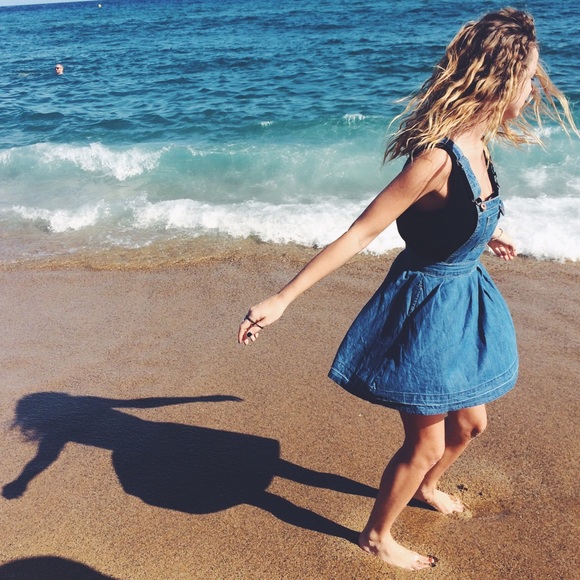 coincidence & chance Dresses & Skirts - Overall Denim Dress