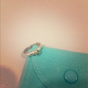 Tiffany and Co. peridot stacking ring