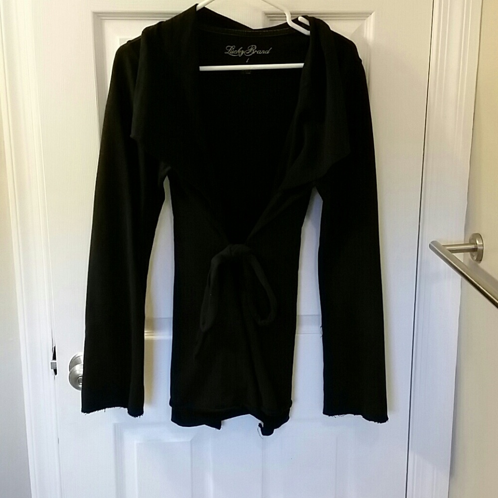 Lucky brand belted sweater