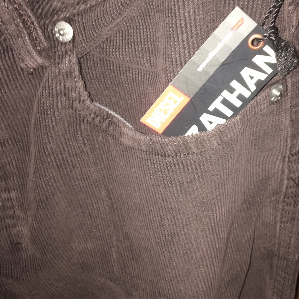 Diesel brand corduroy pants. Never worn.  Boot cut