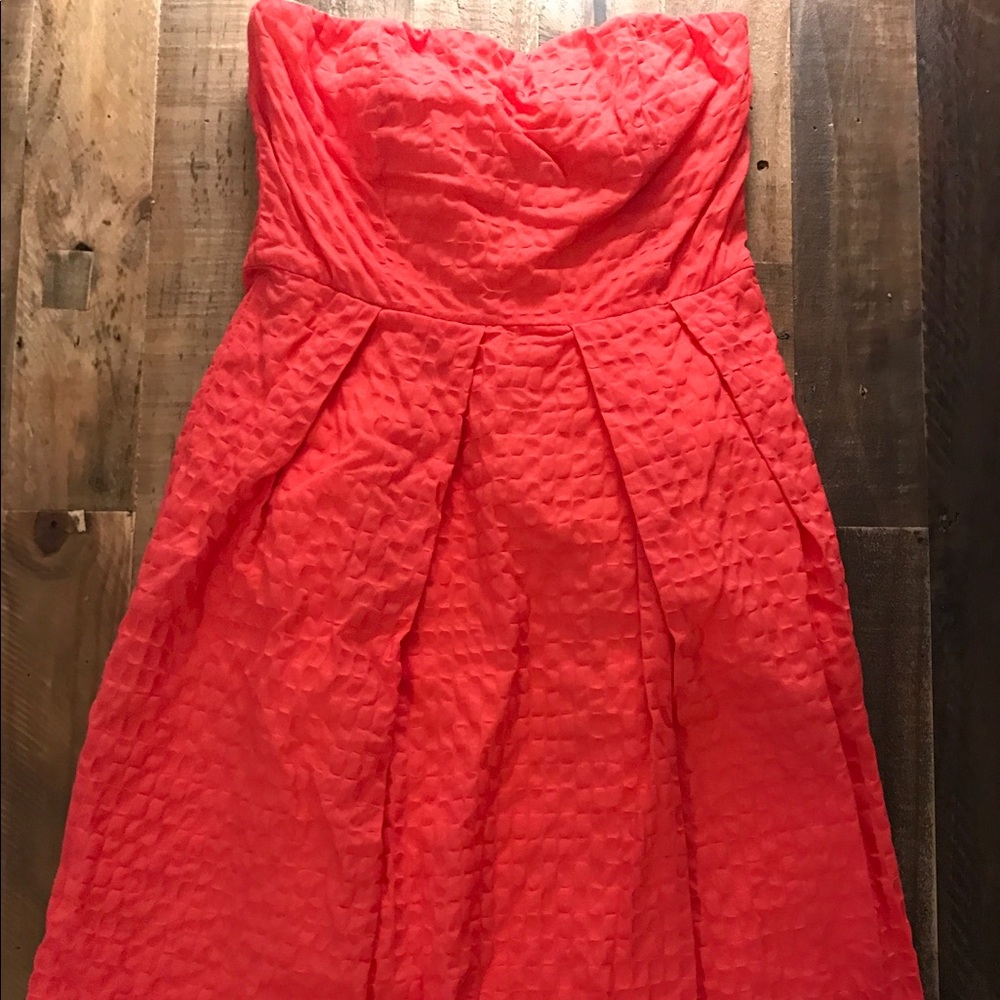 J Crew Below the knee strapless dress