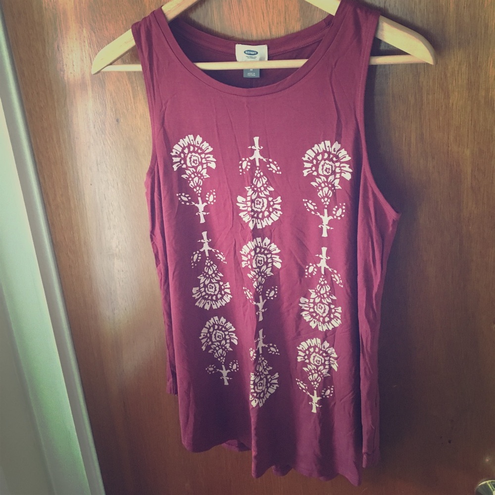 Old Navy boho yoga drapey muscle tank