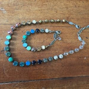 Authentic Sabika  fun choker and bracelet.