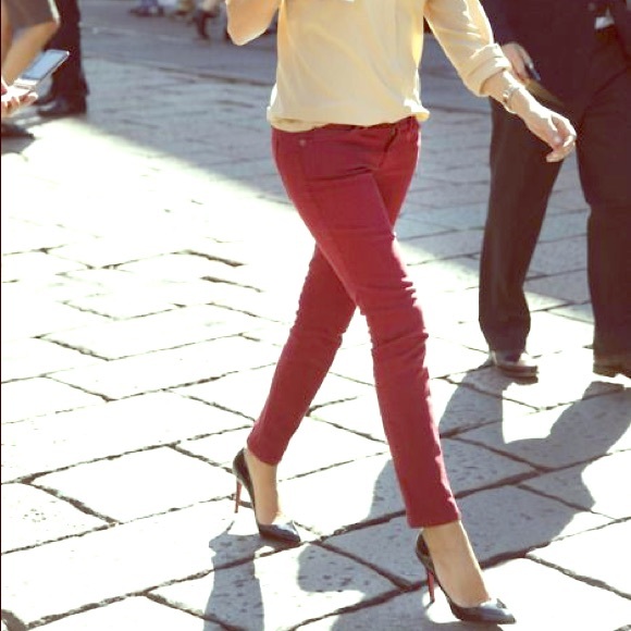 [Joe Fresh] Wine Colored Slim Pants - Picture 1 of 7