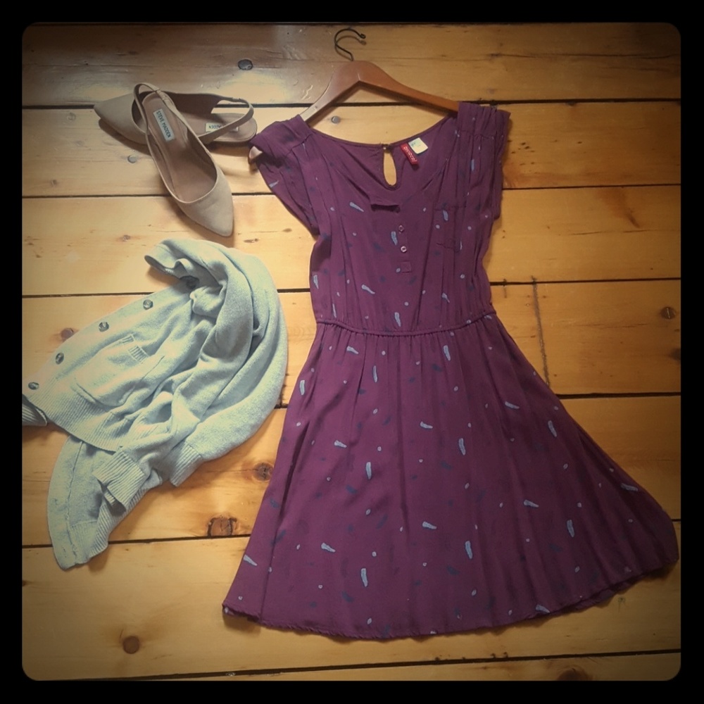 H&M feather dress