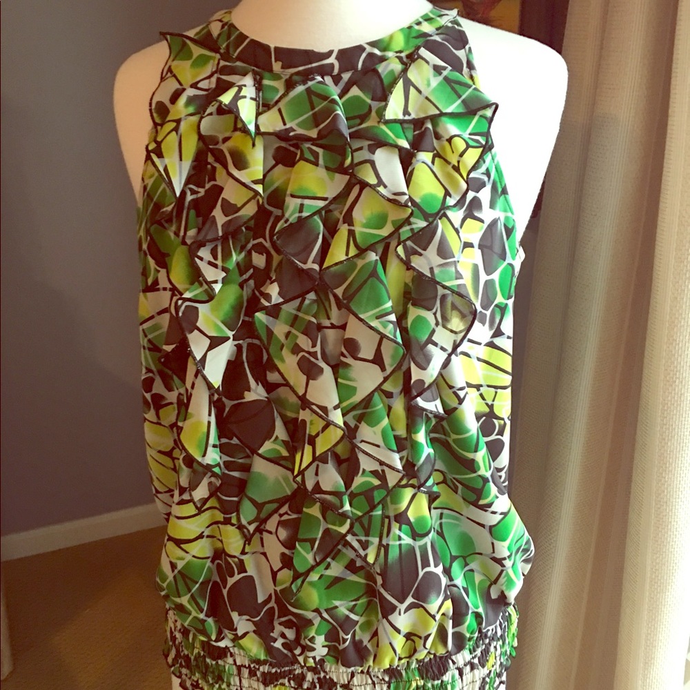 The Limited Ruffle Halter Top