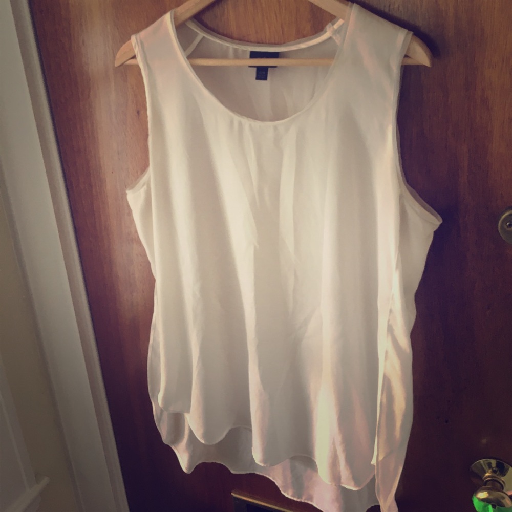 Mossimo drapey sheer chiffon tunic w/side slits