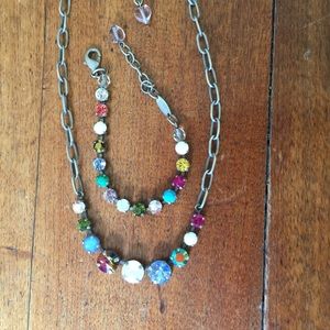 Sebika necklace and matching bracelet
