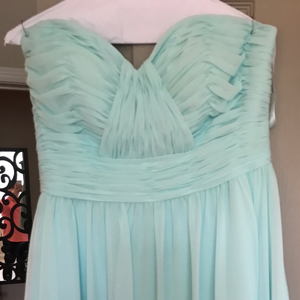 Mori Lee Mint Bridesmaid Dress
