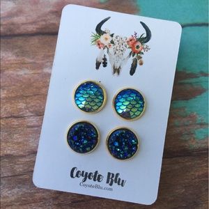 Earring Set - Mermaid & Druzy
