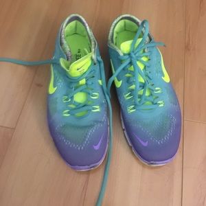 Nike Free 5.0 purple/blue multi NEVER WORN OUTSIDE