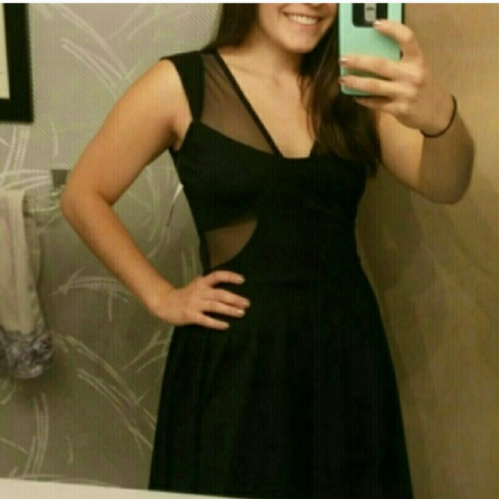 Mesh Cut Out Dress