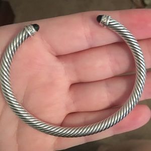 Onyx and diamond David Yurman bracelet