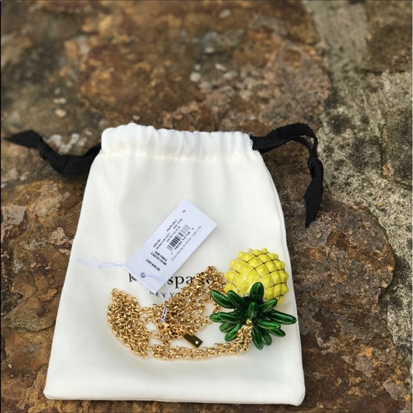 5 ⭐️⭐️⭐️ Rated Kate Spade Pineapple Necklace - Picture 5 of 5
