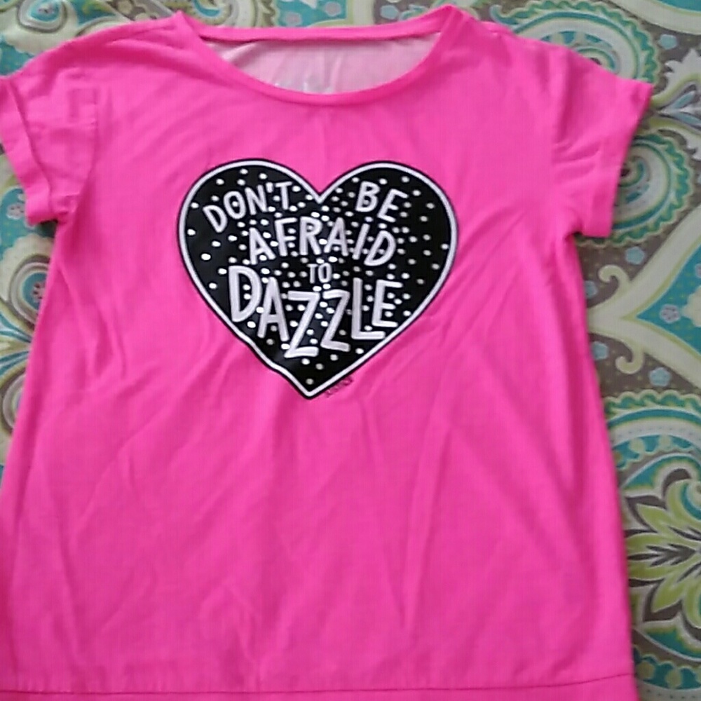 Youth Girls justice tee shirt with rhinestones