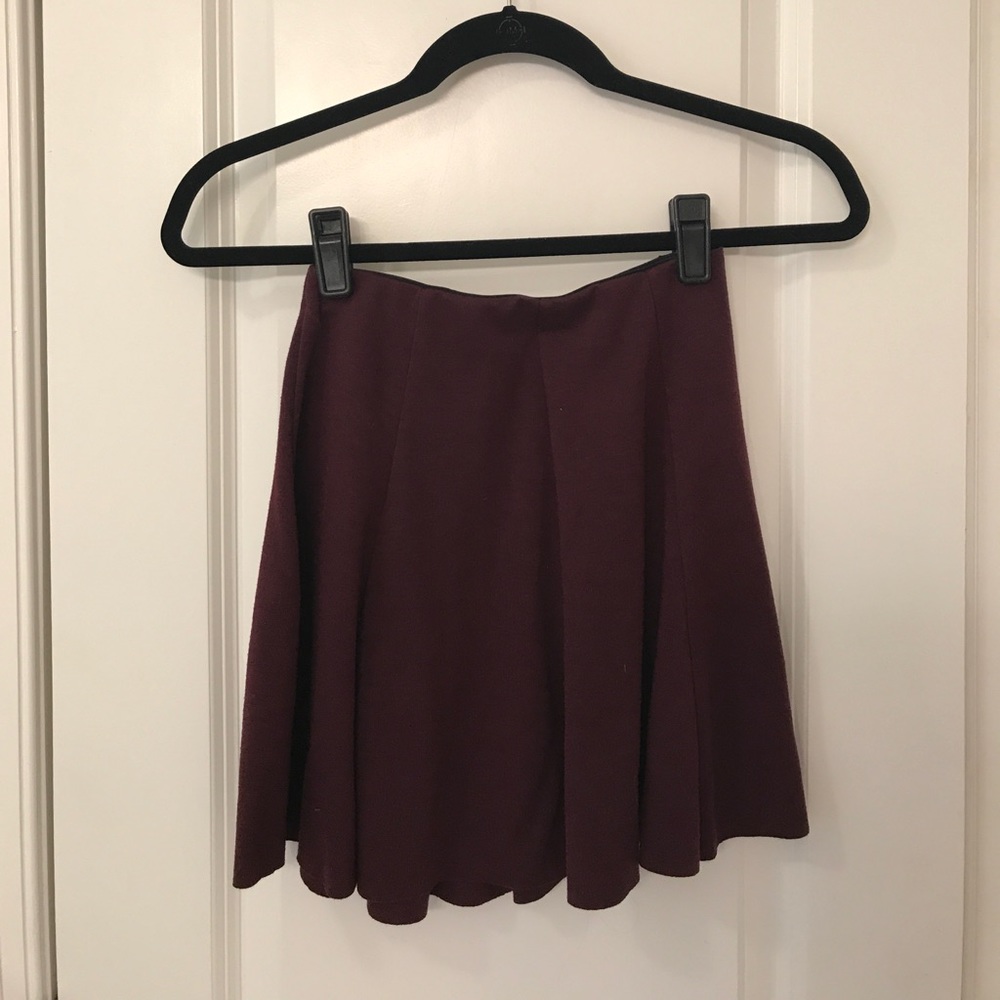 Brandy Melville Burgundy Skirt