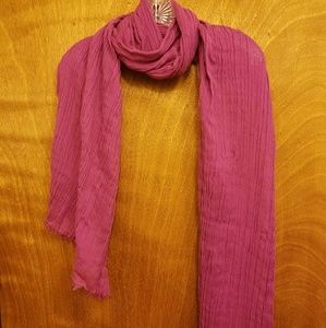 Long purple scarf