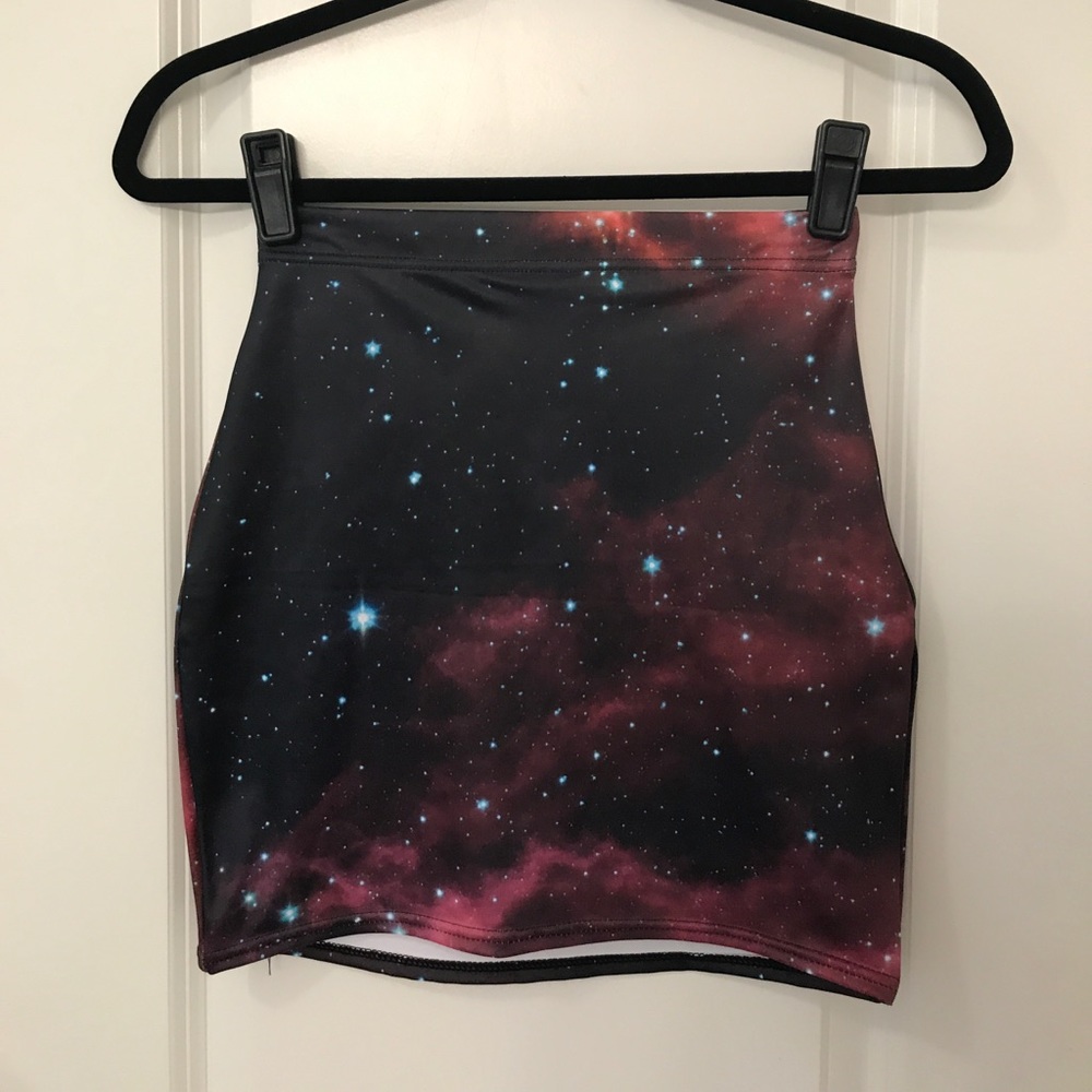 Black Milk Clothing Galaxy Pink Skirt