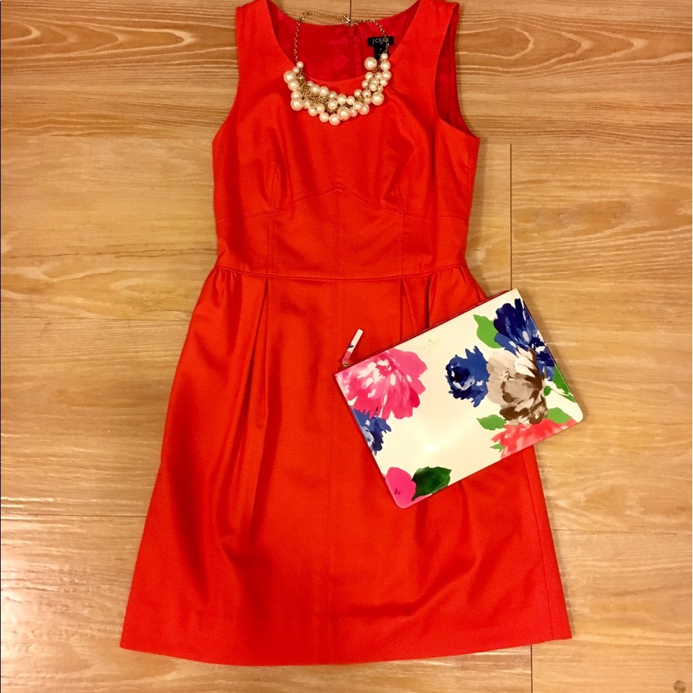 J. CREW 🌟 bright red mini dress!